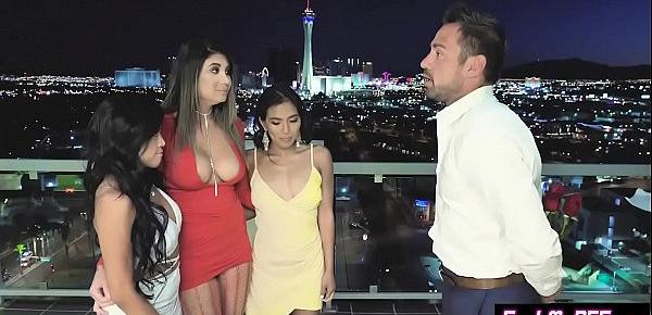  Three best friends with big tits enjoyed guys things